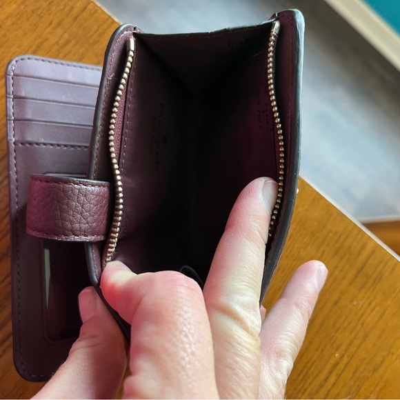 Kate Spade Deep Purple Leather Wallet. EUC - Picture 8 of 8